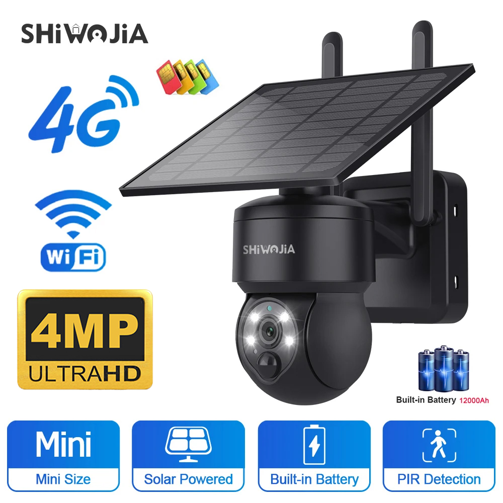 Home Security Panel - SHIWOJIA WIFI Không Dây PTZ Năng