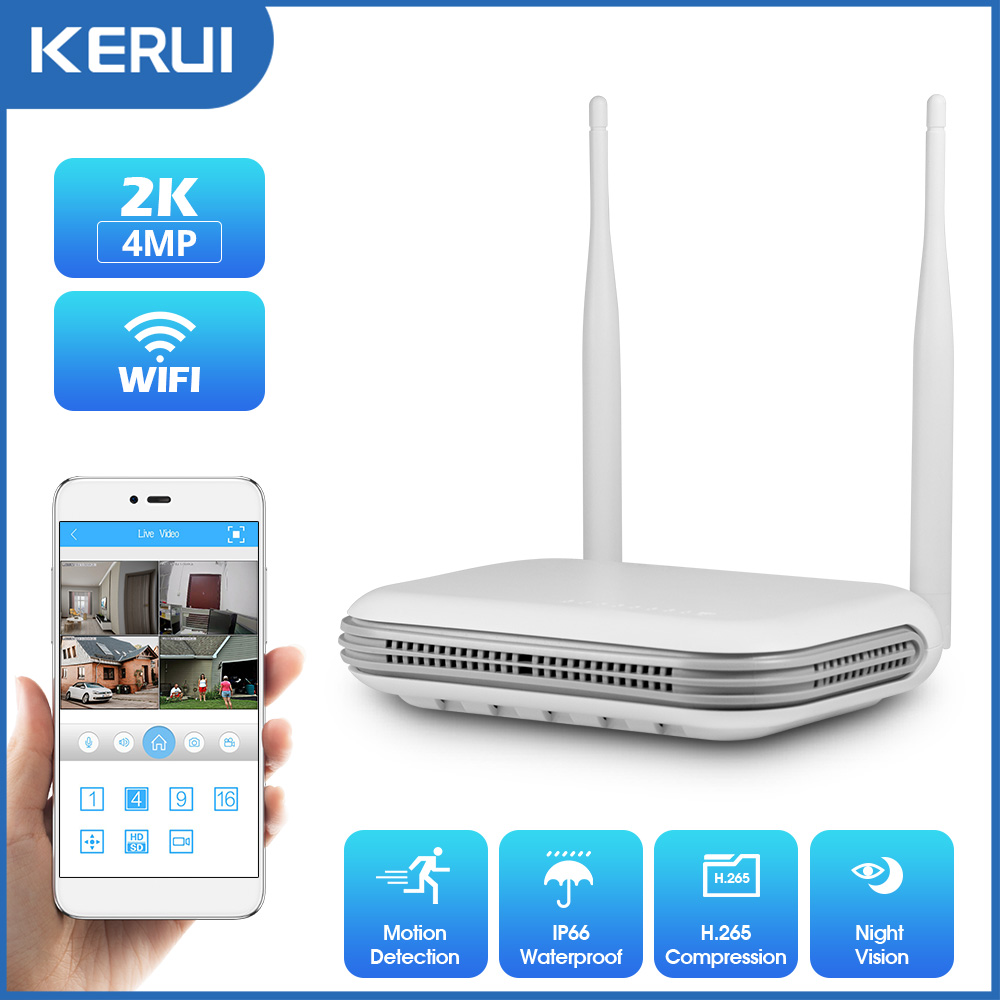 Home Security Panel - KERUI 3MP Trong Nhà Ngoài Trời