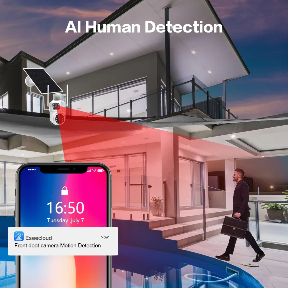 4K 8MP Dual Lens Wifi Solar CC - đánh giá và giá Home Security Panel