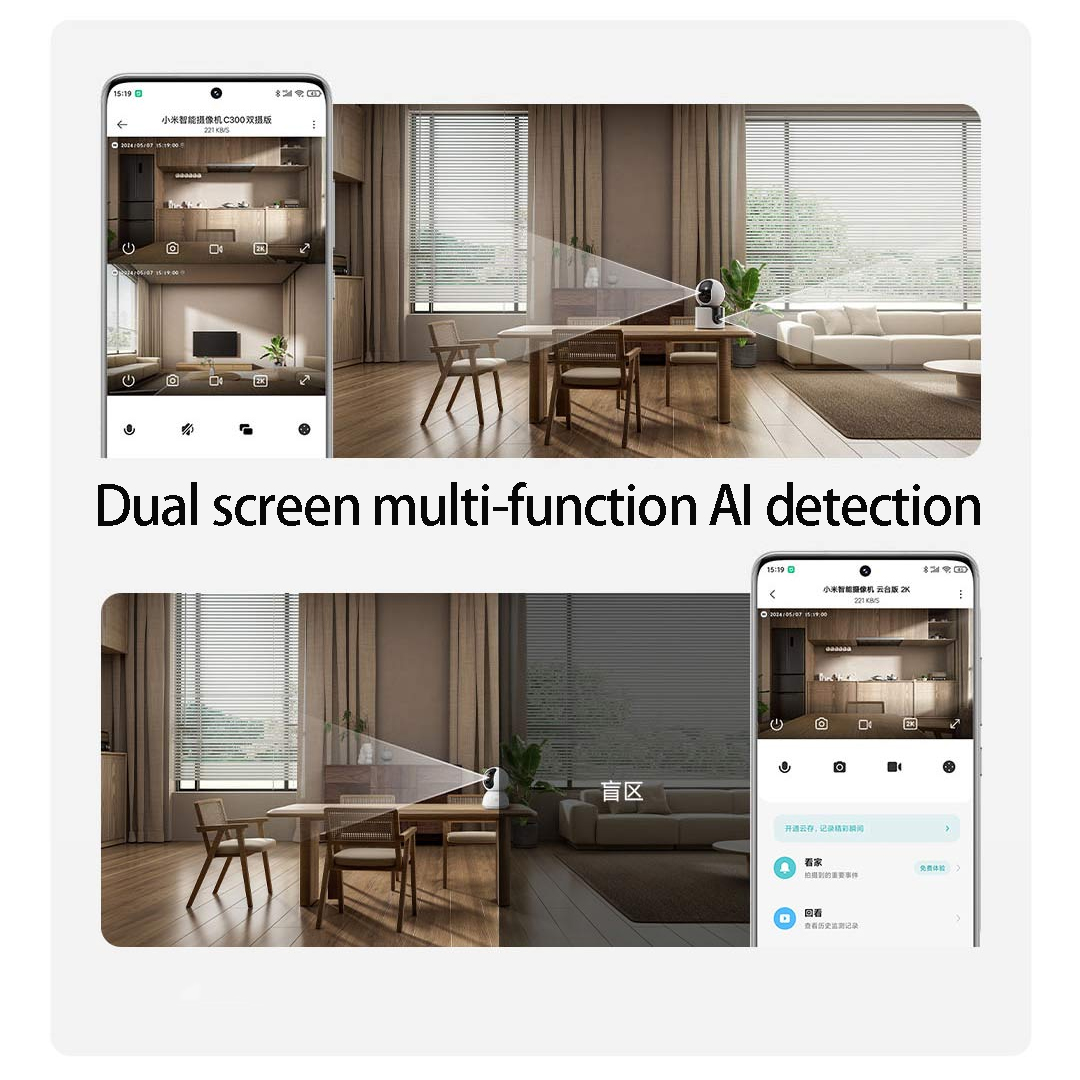 Xiaomi C300 Smart Camera Dual  - đánh giá và giá Home Security Camera 360 Xiaomi