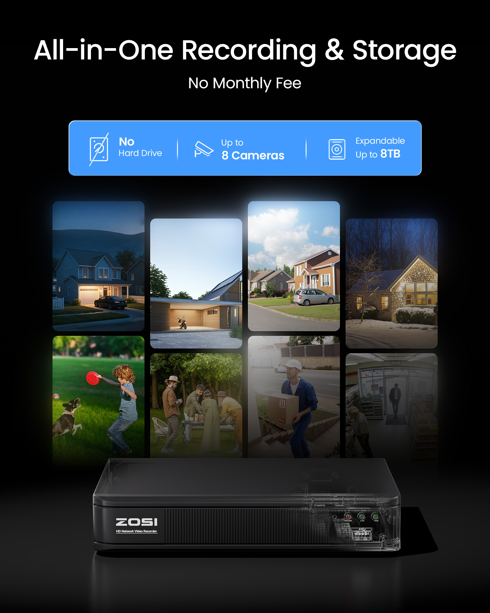 ZOSI 3K Lite Wired CCTV Securi - đánh giá và giá Home Security For Apartments