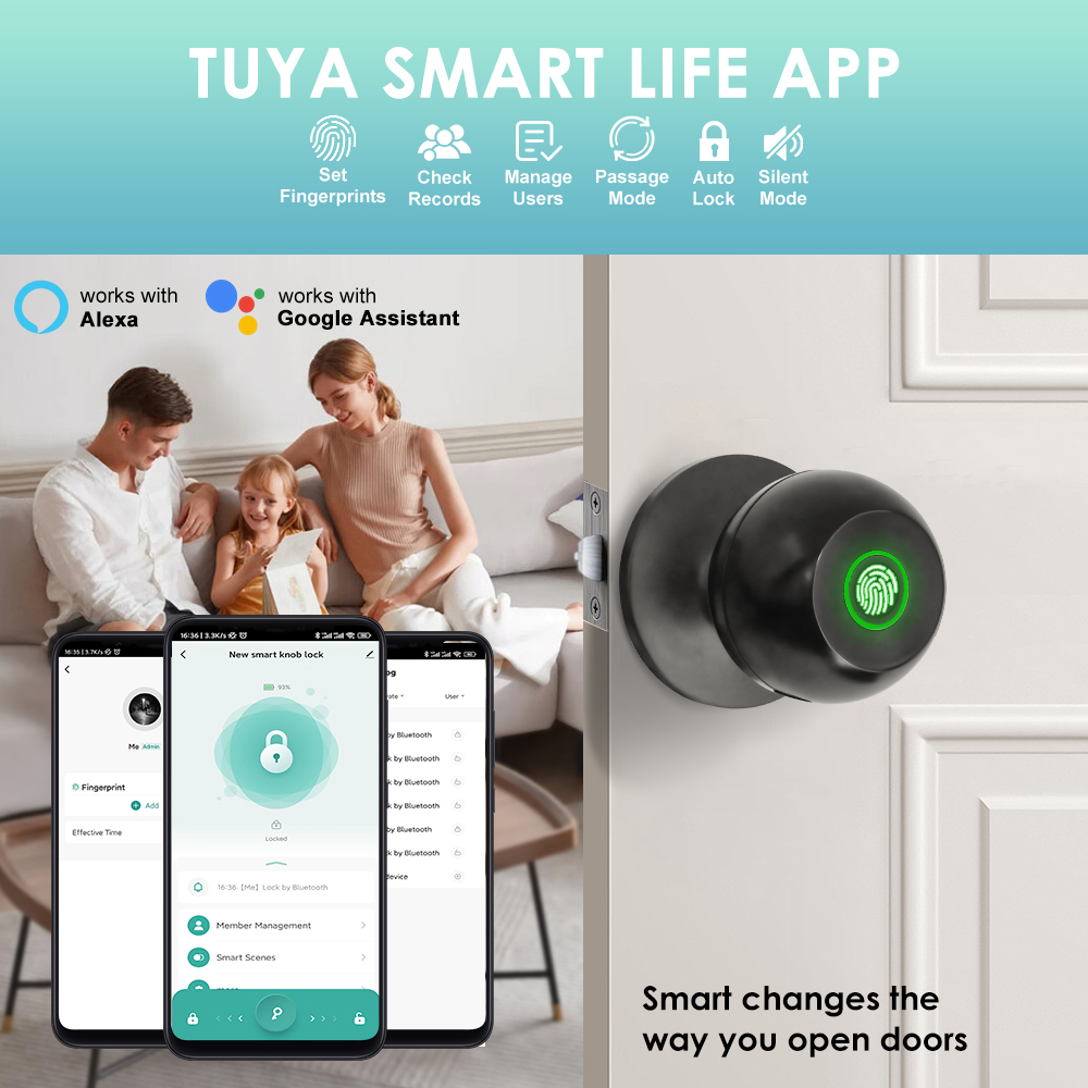 Tuya Electronic Door Lock Smar - đánh giá và giá Home Security For Apartments