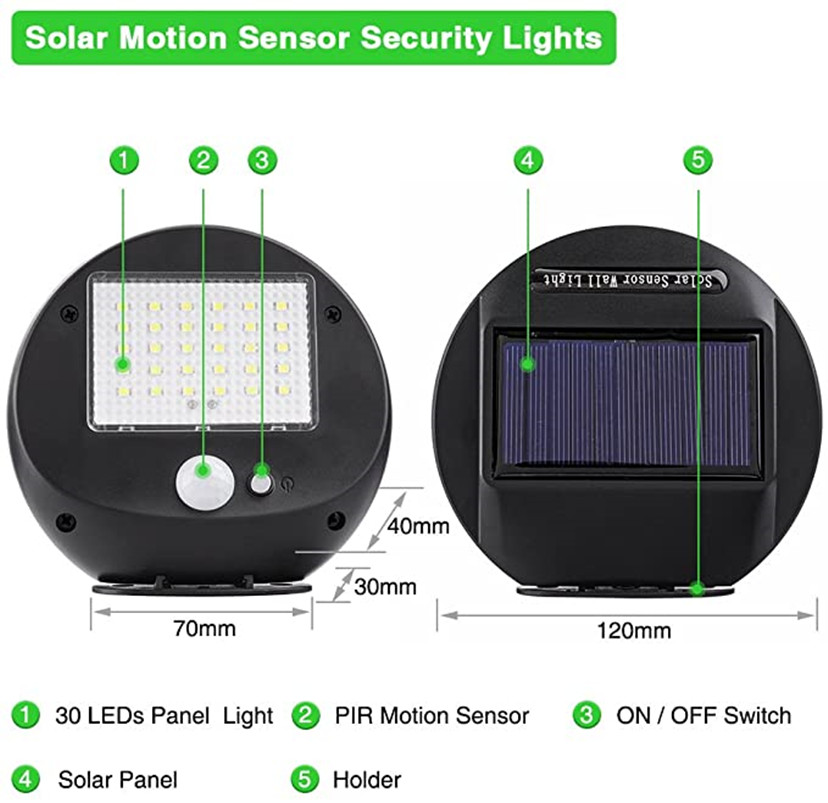 30LED Solar Lights Outdoor Sec - đánh giá và giá Home Security Flood Lights