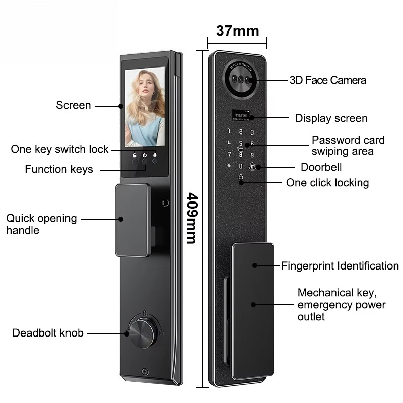 Tuya WiFi Smart Door Lock, Hom - đánh giá và giá Home Security Door Lock