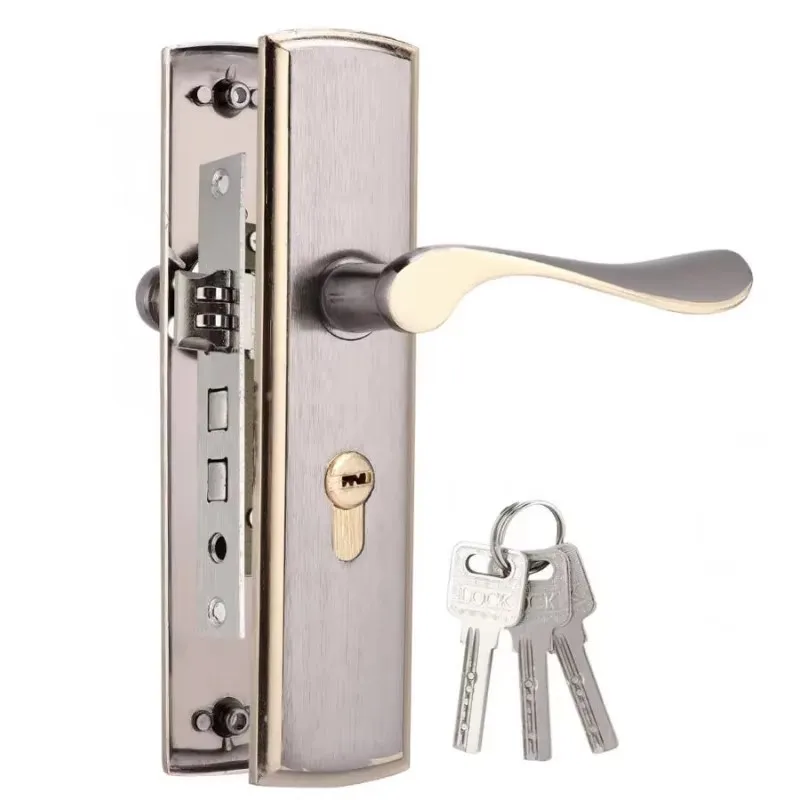 Gold Door Handle Lock Silent H - đánh giá và giá Home Security Guard