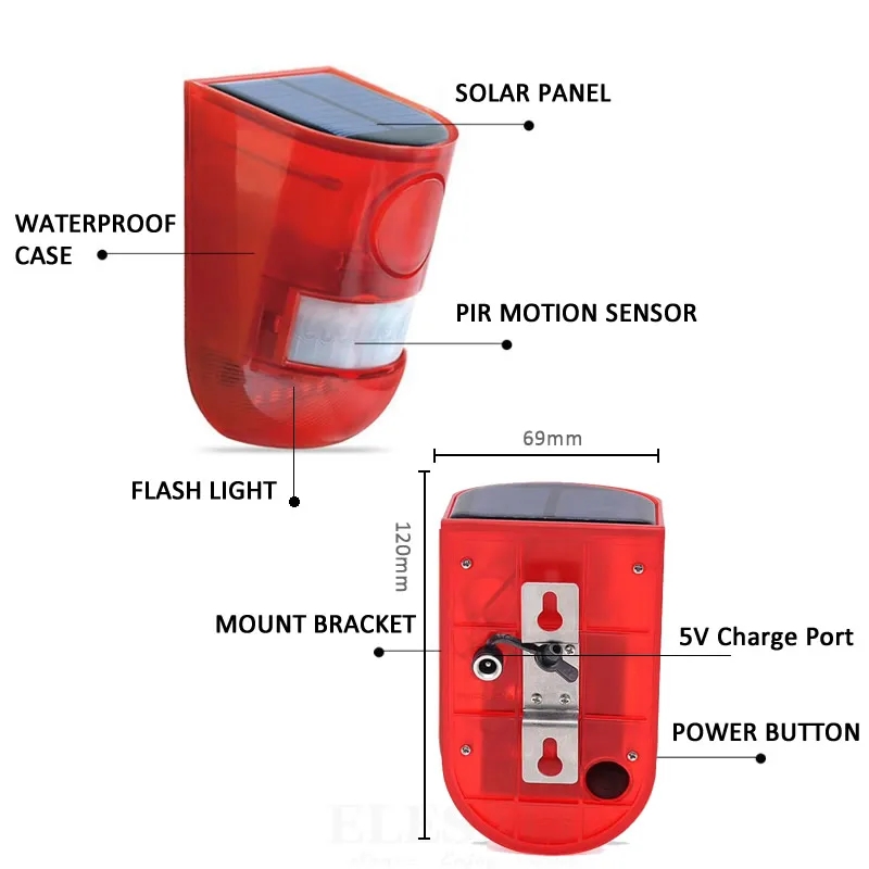 Waterproof Solar Powered Alarm - đánh giá và giá Home Security Installation