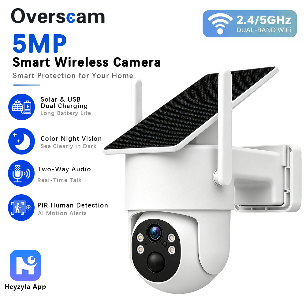 5MP Solar Powered PTZ Camera F - đánh giá và giá Home Security Panel