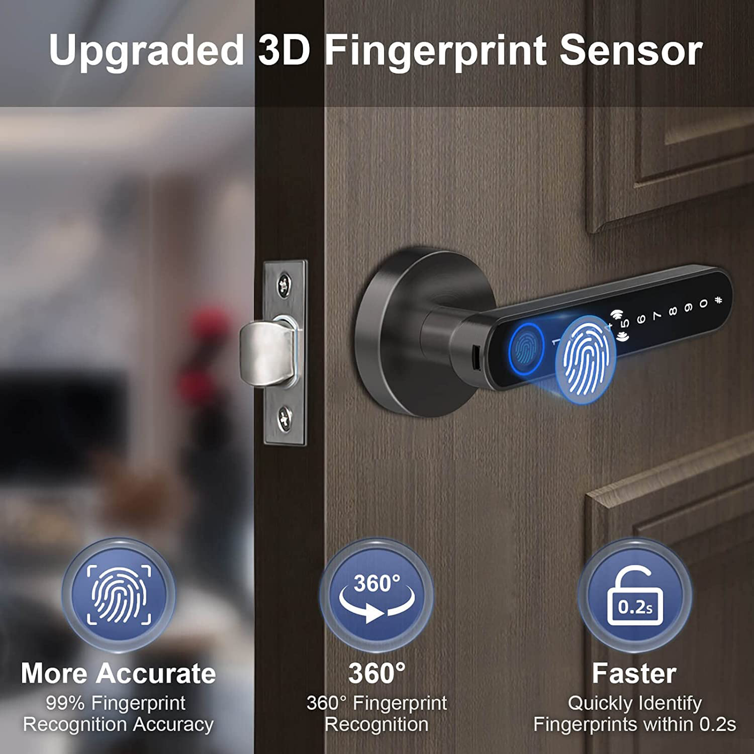 Smart Fingerprint Door Lock Ha - đánh giá và giá Home Security For Apartments