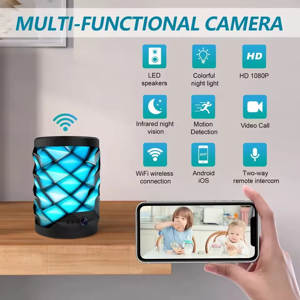 HD Mini Wifi Camera Bluetooth  - đánh giá và giá Home Security Flood Lights