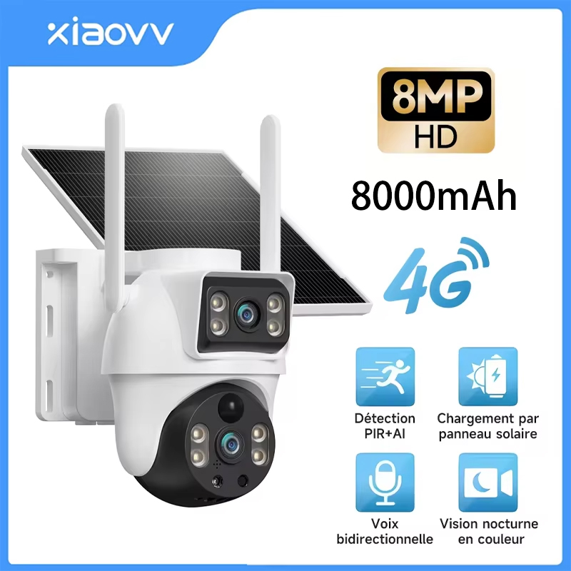 XIAOVV 8MP 4G LTE Solar Outdoo - đánh giá và giá Home Security Outdoor Cameras