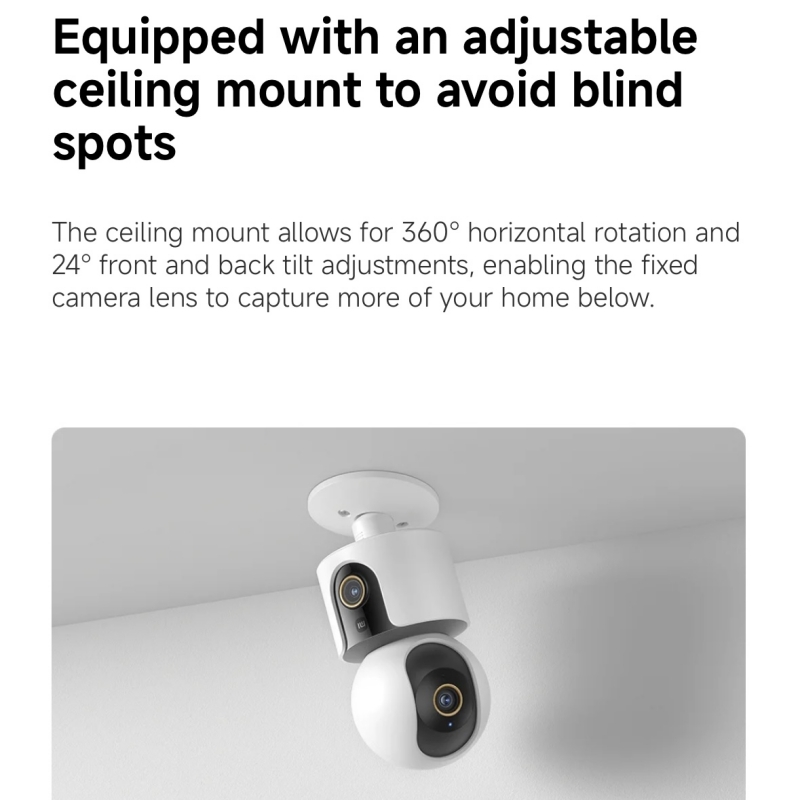 Xiaomi Smart Camera C500 Dual  - đánh giá và giá Home Security Camera 360 Xiaomi