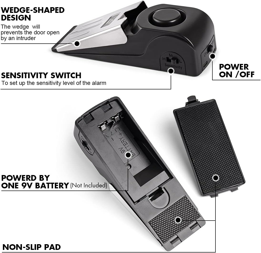 Door Stop Alarm, Door Stopper  - đánh giá và giá Home Security For Apartments
