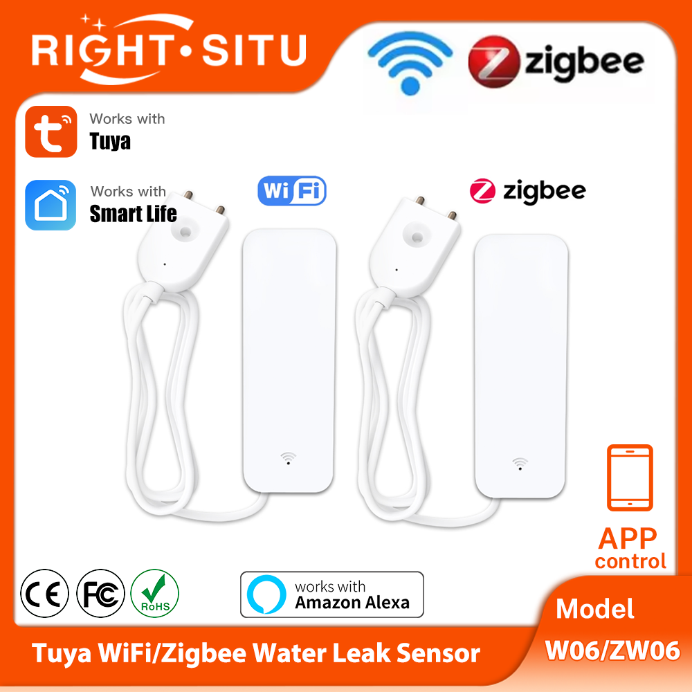 Tuya WiFi Zigbee Water Sensor  - đánh giá và giá Home Security Guard
