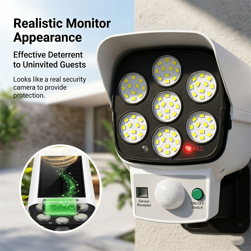 Solar Powered Dummy Security C - đánh giá và giá Home Security Flood Lights