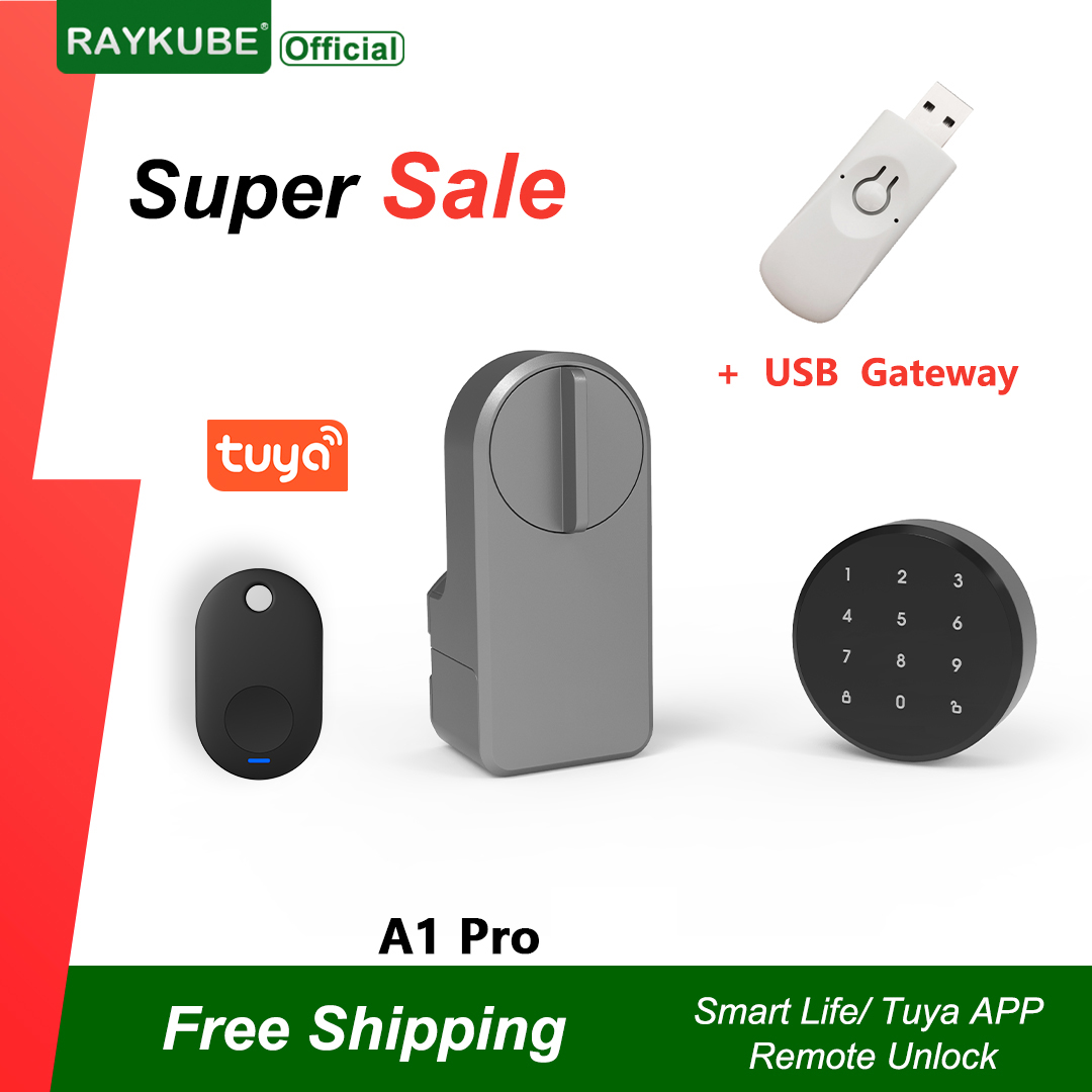 RAYKUBE A1 Pro Tuya BEL Smart  - đánh giá và giá Home Security Door Lock