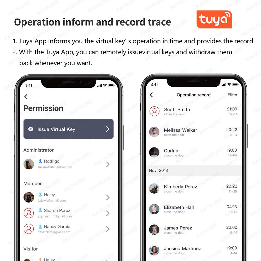 RAYKUBE A1 Pro Tuya BEL Smart  - đánh giá và giá Home Security Door Lock