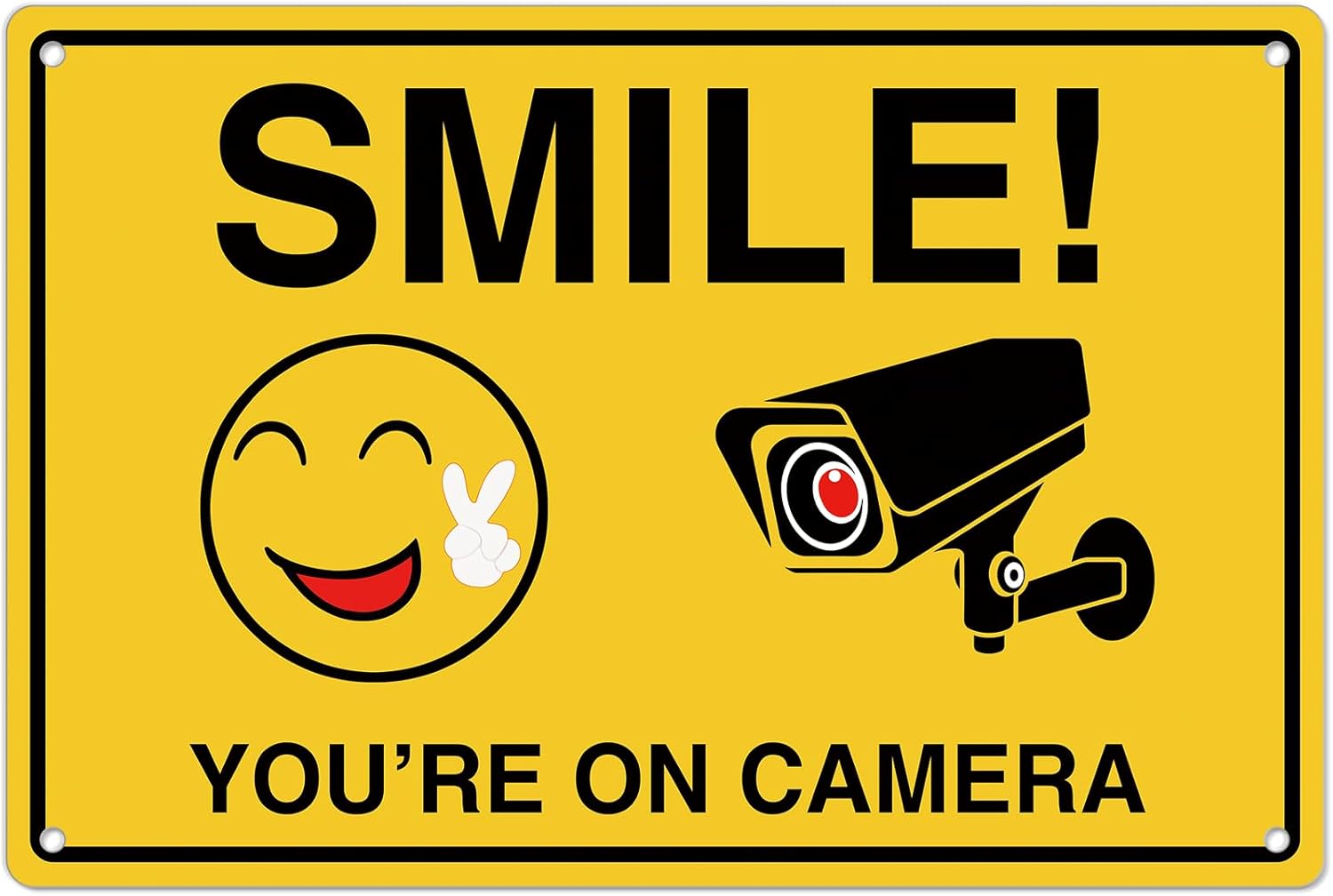 Smile Youre On Camera Signs ;  - đánh giá và giá Home Security Guard