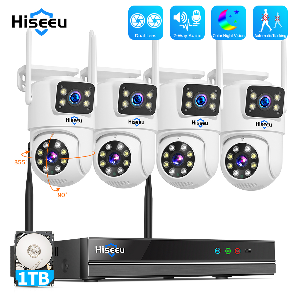 Hiseeu 6MP WiFi Dual Lens Came - đánh giá và giá Home Security Panel