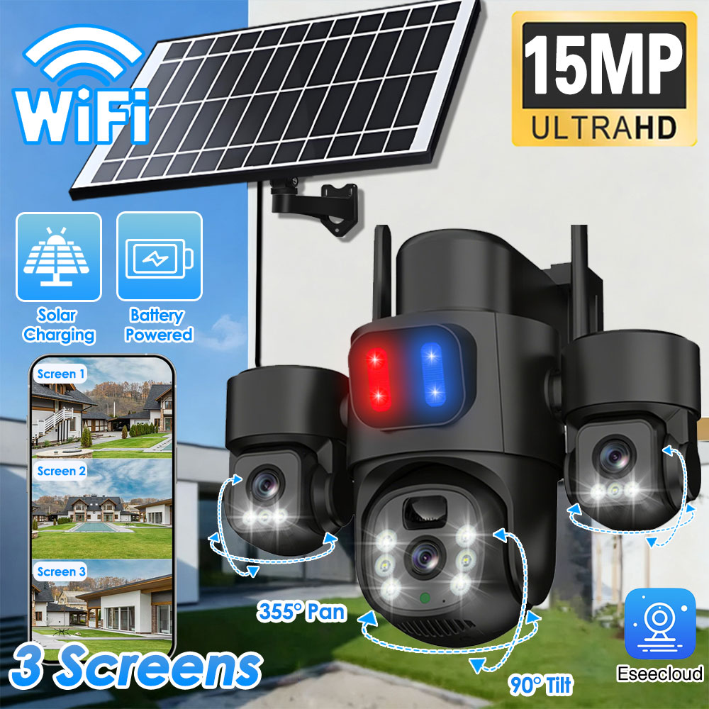 WIFI Solar PTZ Camera Outdoor  - đánh giá và giá Home Security Panel