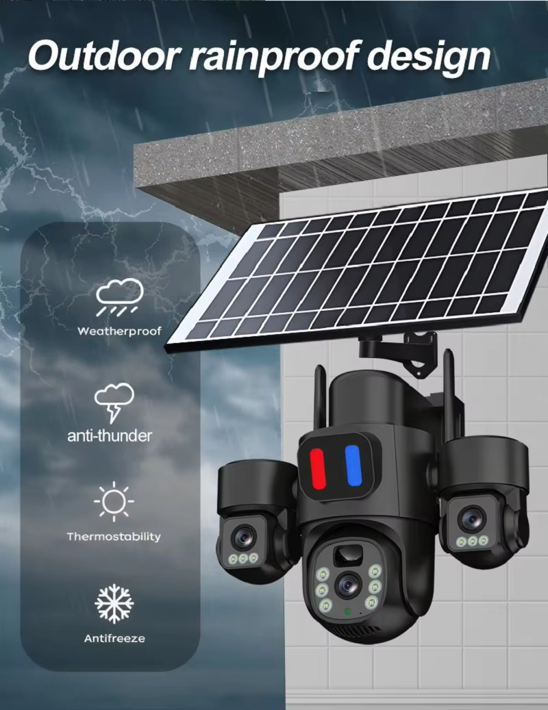 WIFI Solar PTZ Camera Outdoor  - đánh giá và giá Home Security Panel