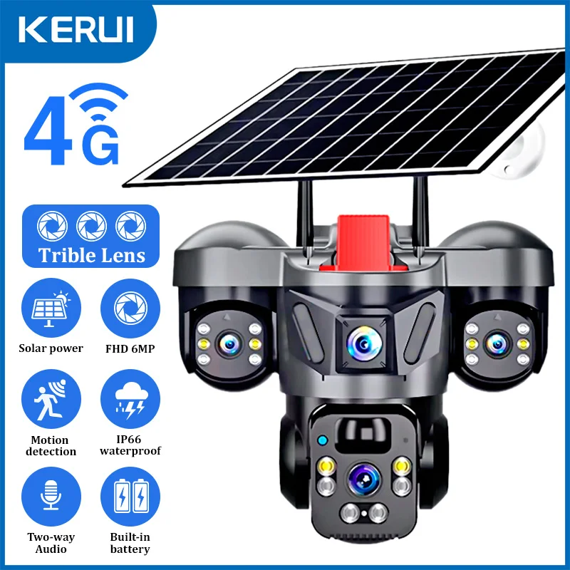 KERUI Outdoor PTZ 6MP 4G SIM W - đánh giá và giá Home Security Outdoor Cameras