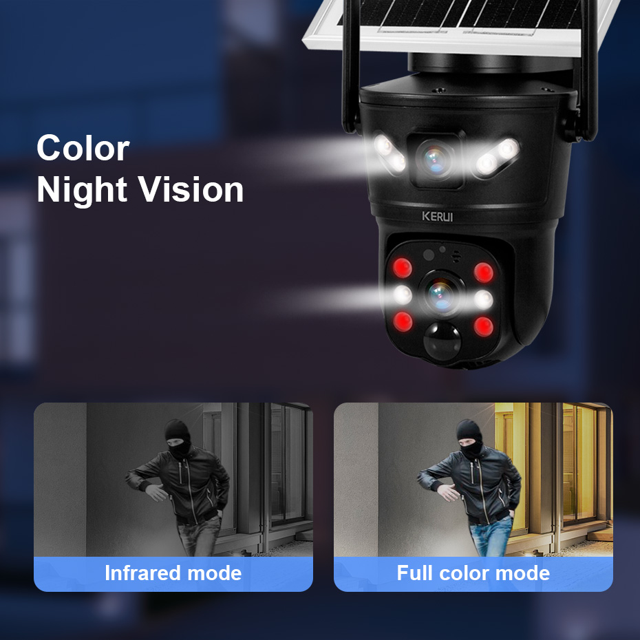 NO WIRES NEEDED! KERUI 6MP Sol - đánh giá và giá Home Security Outdoor Cameras