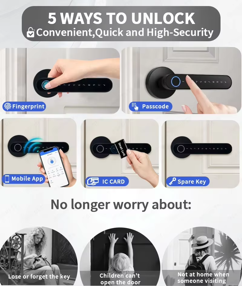 TTLock Smart Digital Door Lock - đánh giá và giá Home Security For Apartments